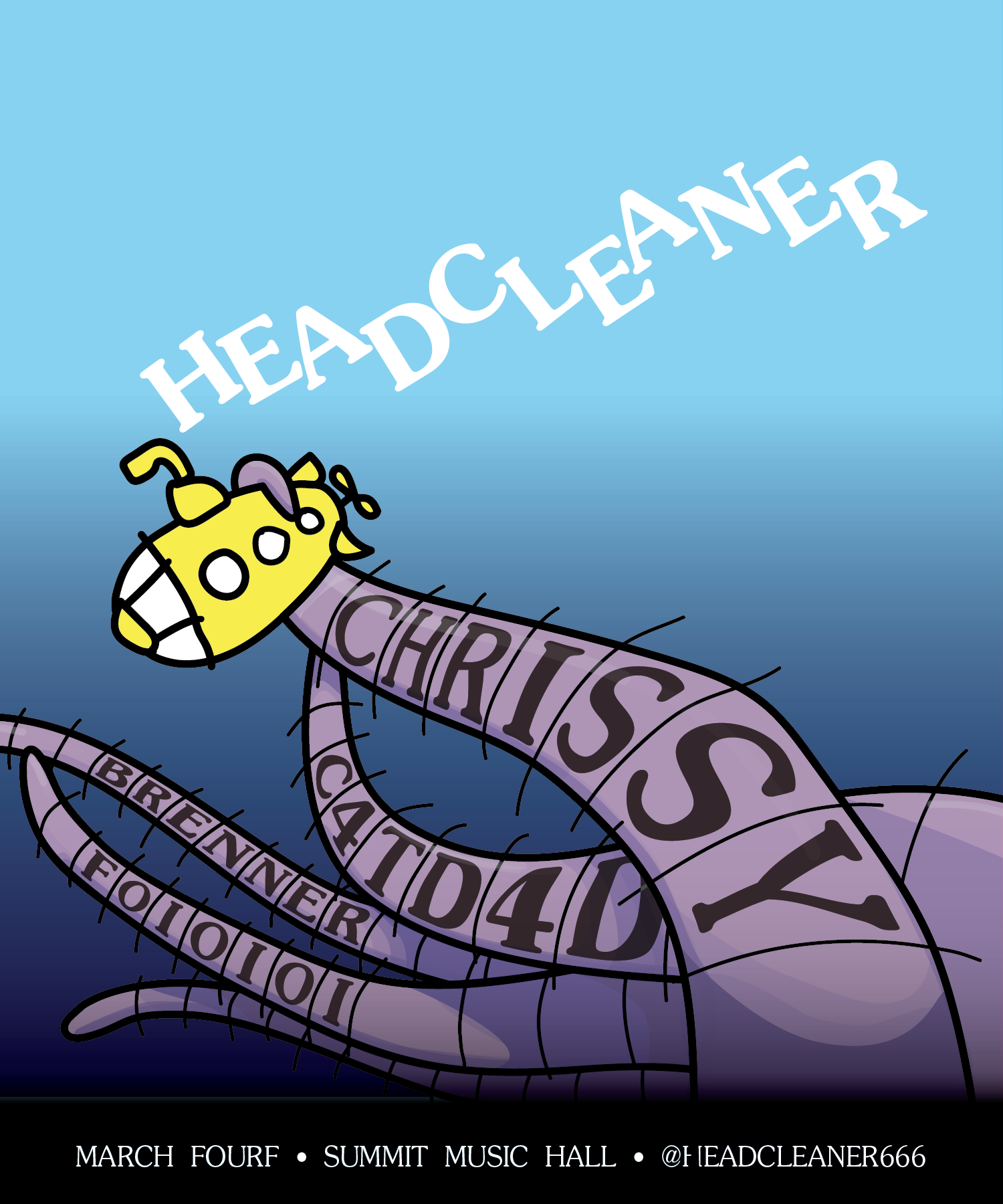 Headcleaner - Chrissy - フライヤー表