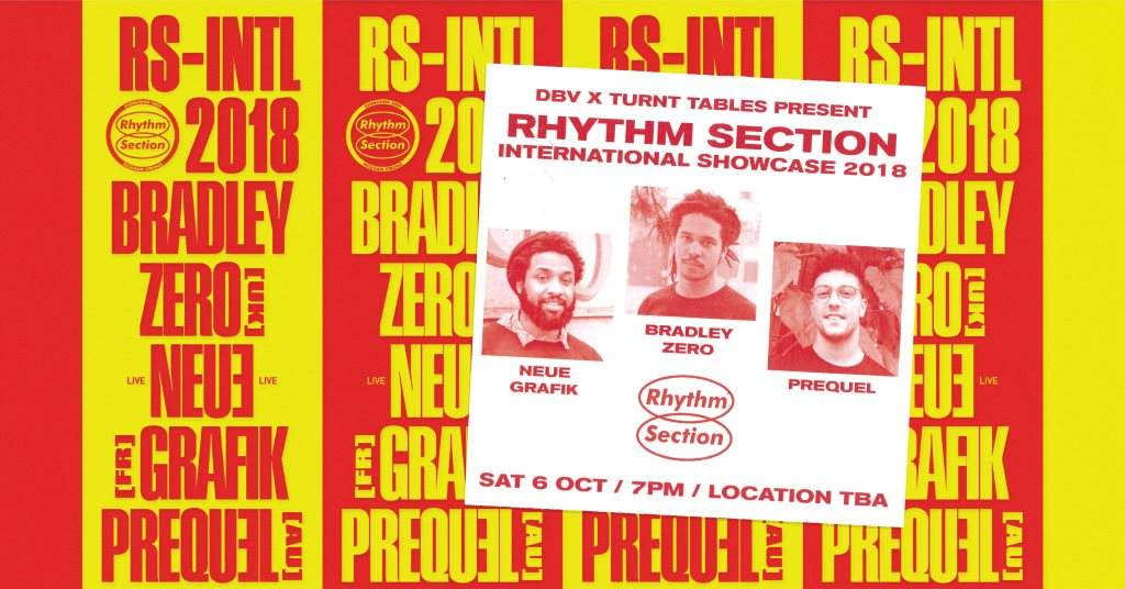 DBV X TT present • Rhythm Section International Showcase - Página frontal