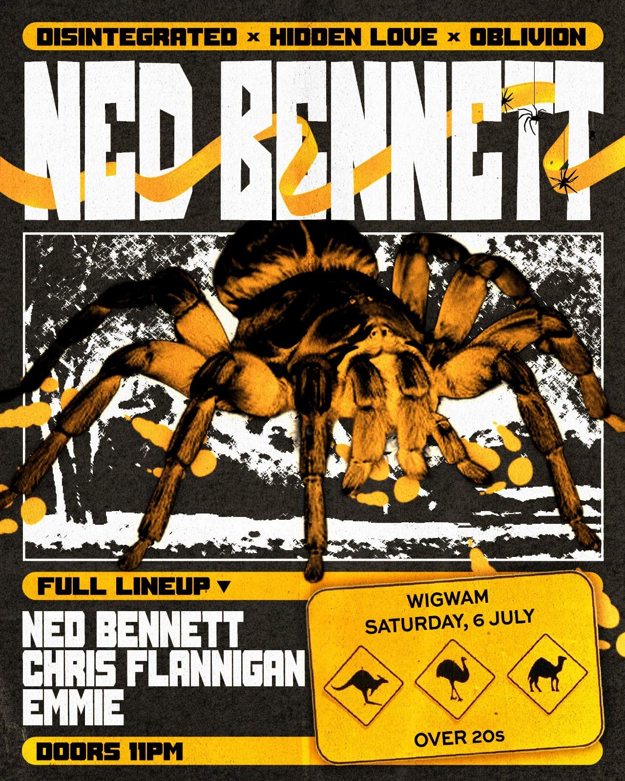 Disintegrated X Hidden Love X Oblivion present: Ned Bennett [Sold Out ...
