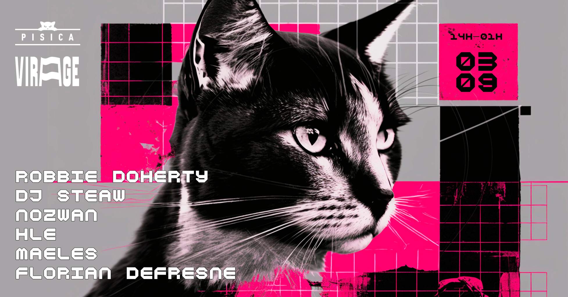 Pisica Open Air x Virage: Robbie Doherty - Página frontal