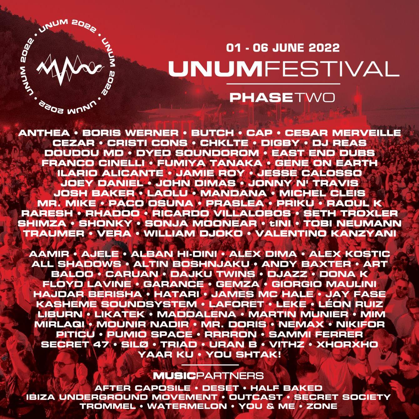 Unum Festival 2022 - フライヤー表