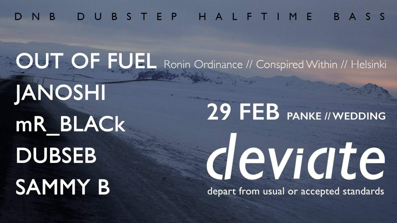 deviate 2nd Birthday with Out Of Fuel, Janoshi, Mr_black - Página frontal
