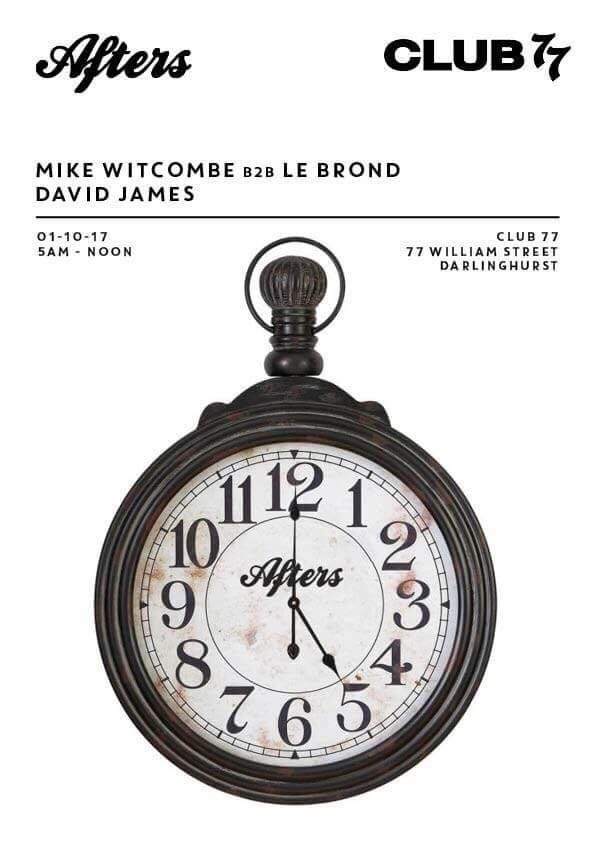 Afters Pres. Mike Witcombe B2B Le Brond - フライヤー表