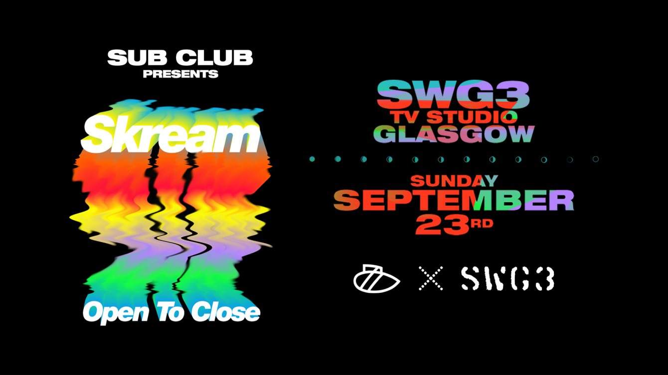 Skream Open To Close Tour Bank Holiday Special - Página frontal