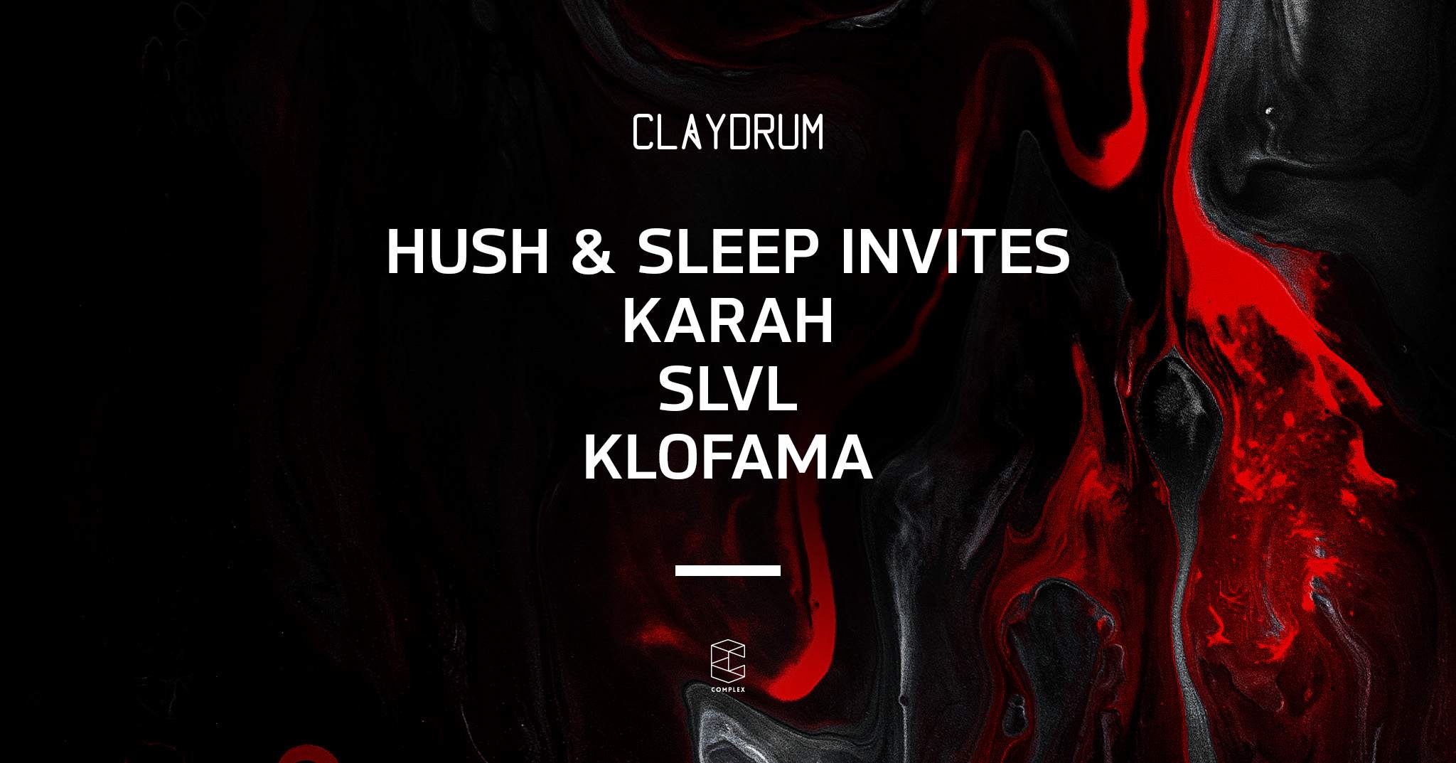 Hush & Sleep invites KARAH / SLVL / Klofama  - Página frontal