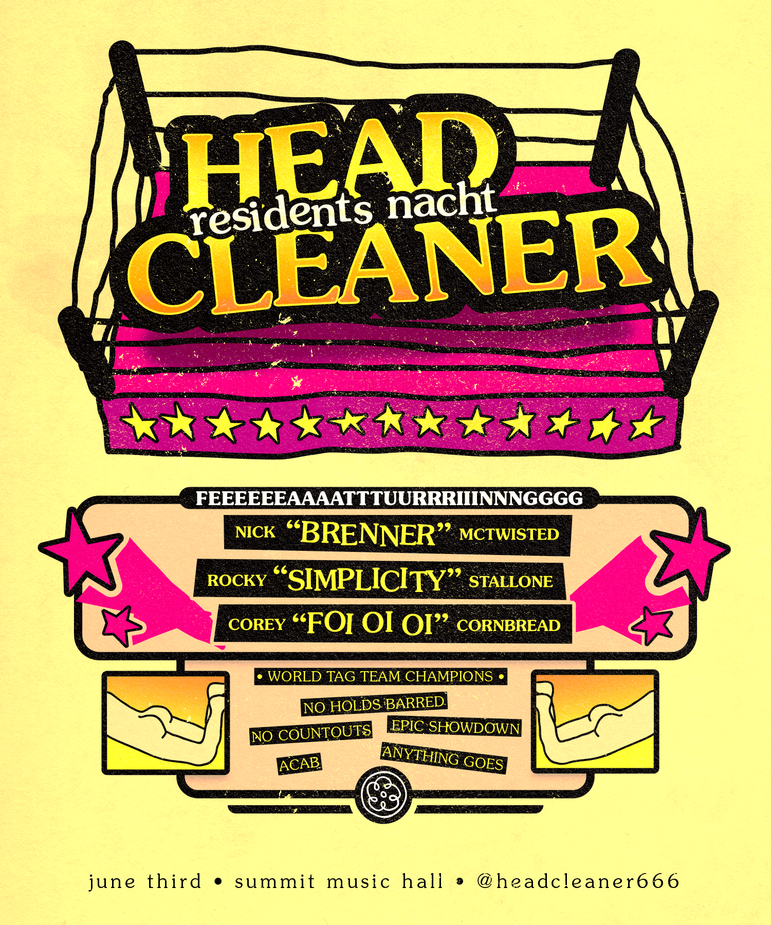 Headcleaner - brenner, foi oi oi, Simplicity [Residents Night] - Página frontal