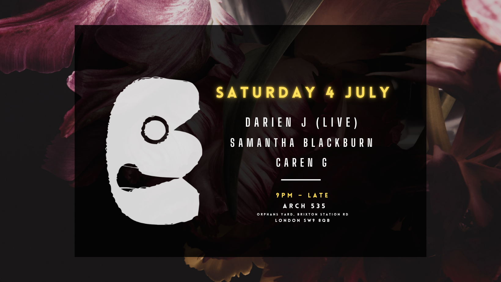 Buntu with Darien J (Live), Samantha Blackburn & Caren G @ Arch 535 - Open till late cover
