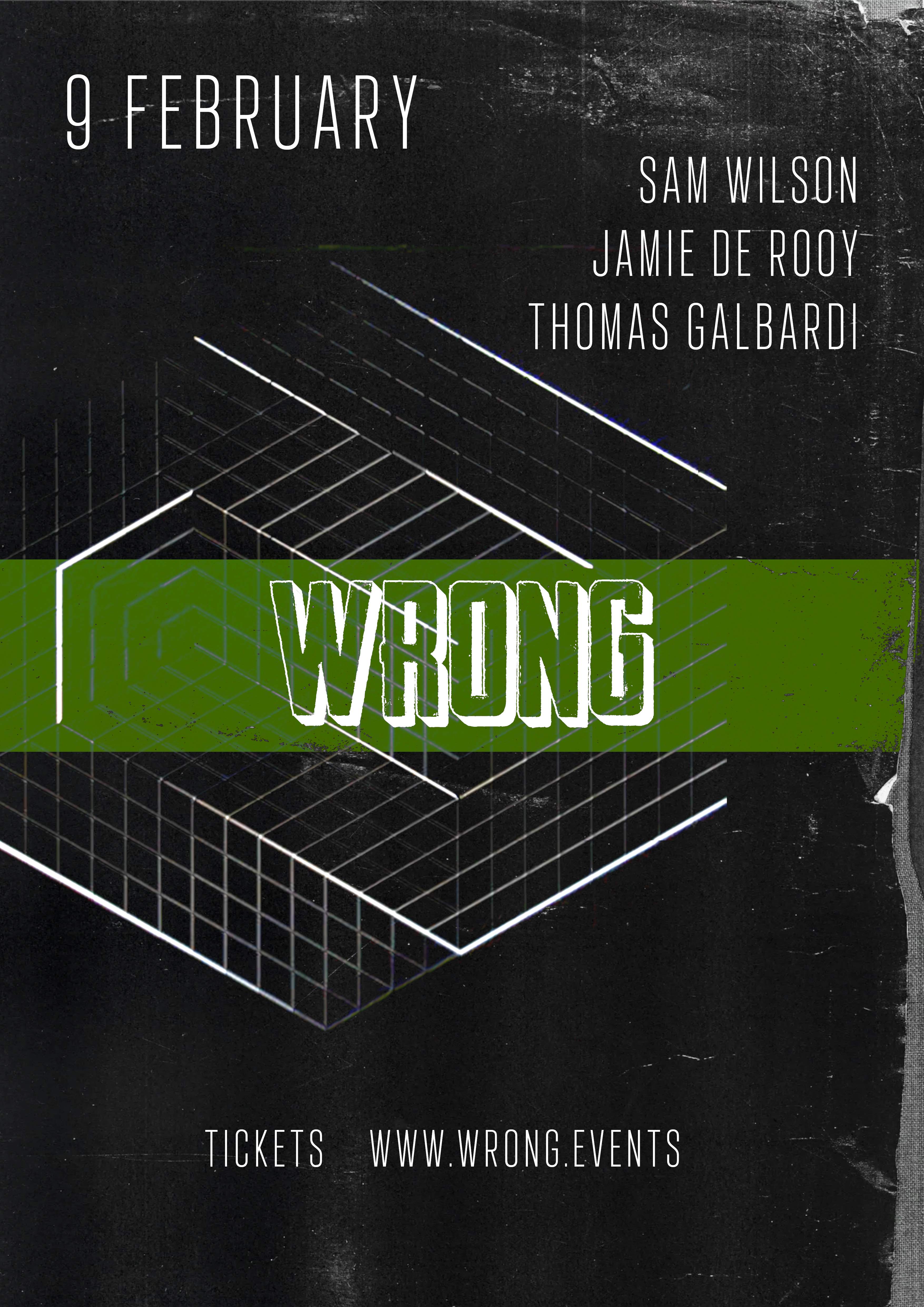 Wrong! All Night Techno Afterhours: Sam Wilson - Página frontal