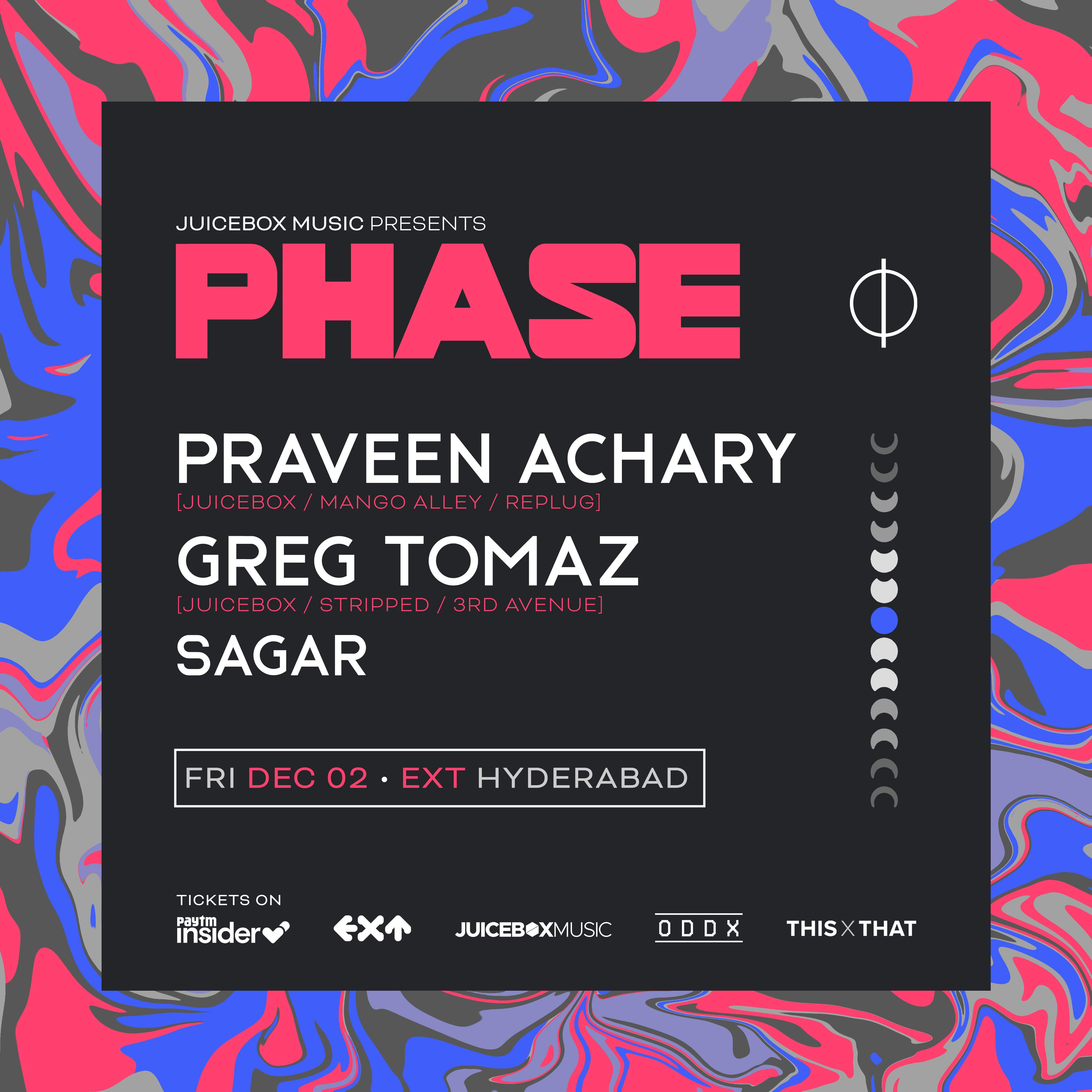 PHASE ft Praveen Achary, Greg Tomaz & Sagar - Página frontal