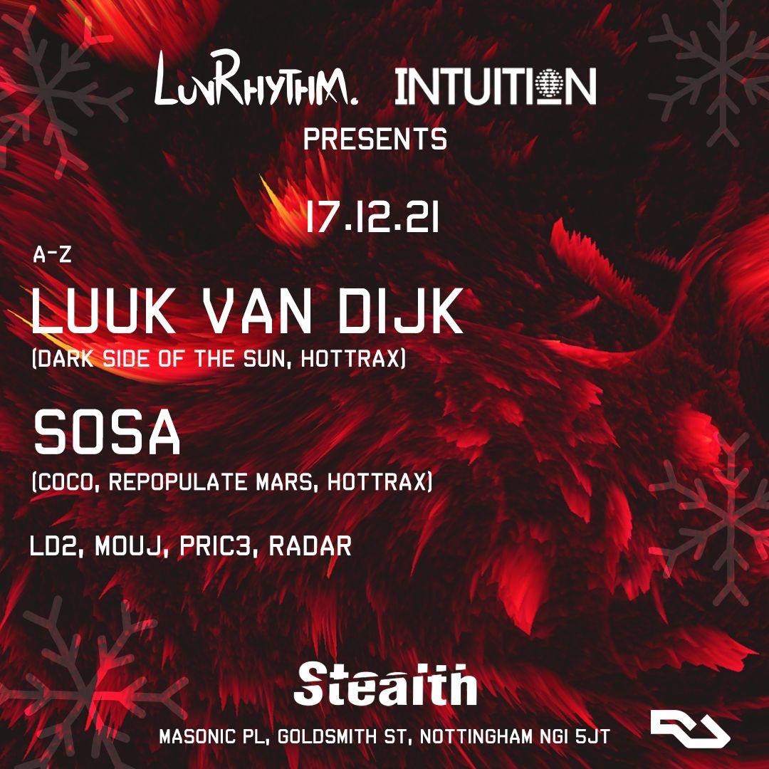 Intuition x LuvRhythm. presents: Luuk Van Dijk & SOSA - Página frontal