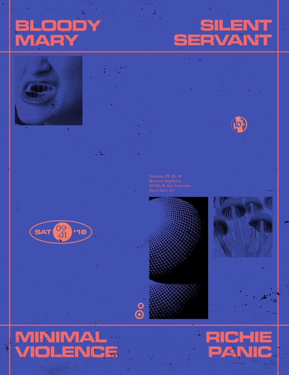 Lights Down Low SF feat. Silent Servant, Bloody Mary and Minimal Violence - Página frontal