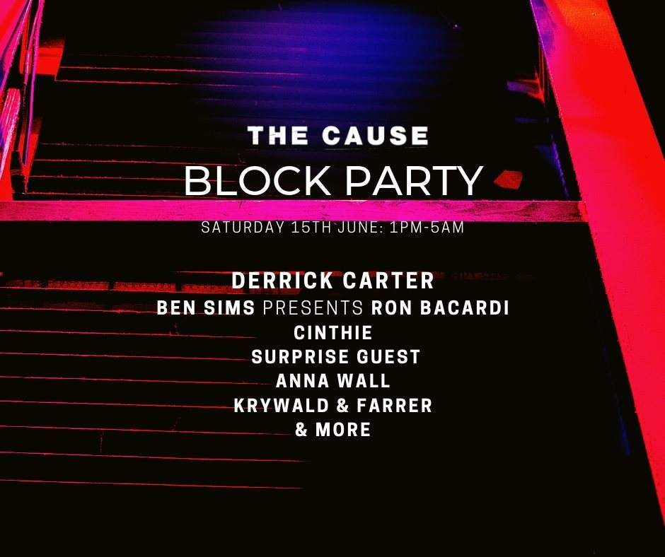 Summer Block Party with Derrick Carter, Cinthie & Ben Sims AKA Ron Bacardi - Página frontal
