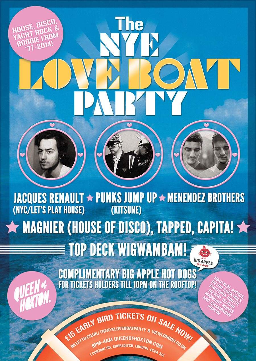 The NYE Love Boat Party - フライヤー表