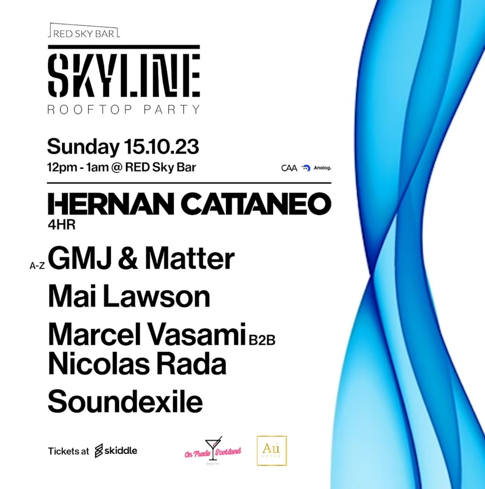 Skyline feat. Hernan Cattaneo, Soundexile & much more - フライヤー表