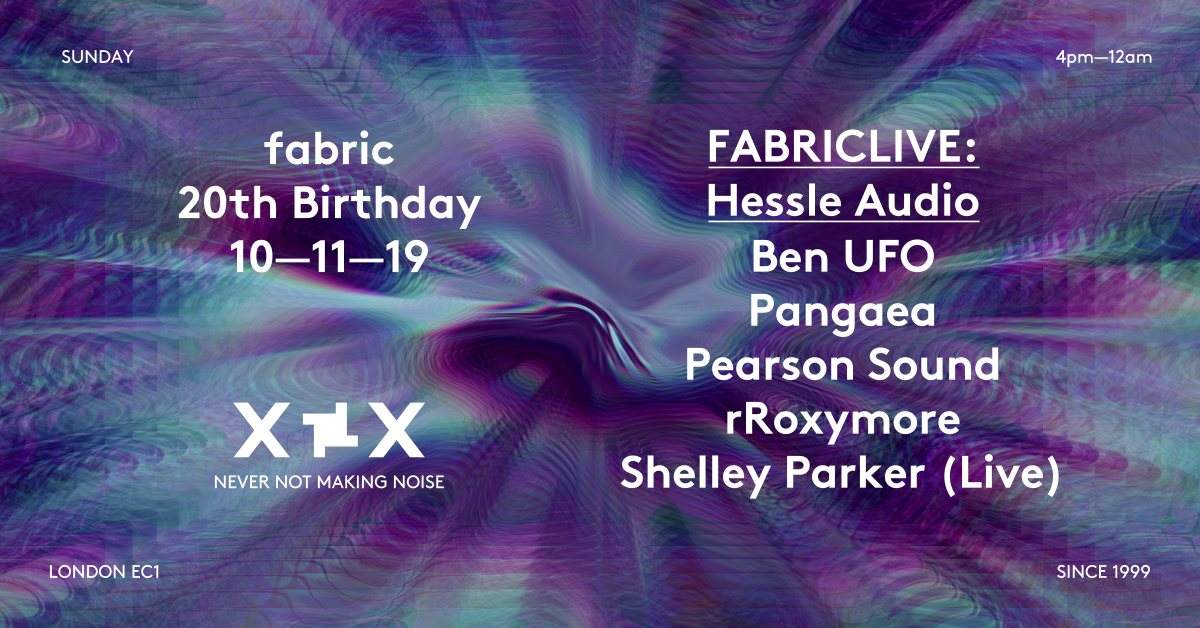 FABRICLIVE XX: Hessle Audio - フライヤー表