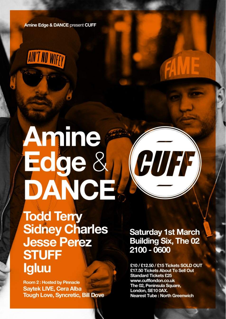 Amine Edge & Dance present Cuff - Página frontal