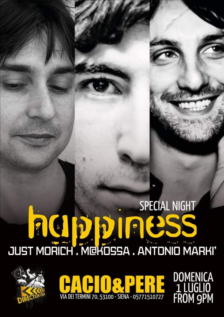 Happiness - Special Night - フライヤー表
