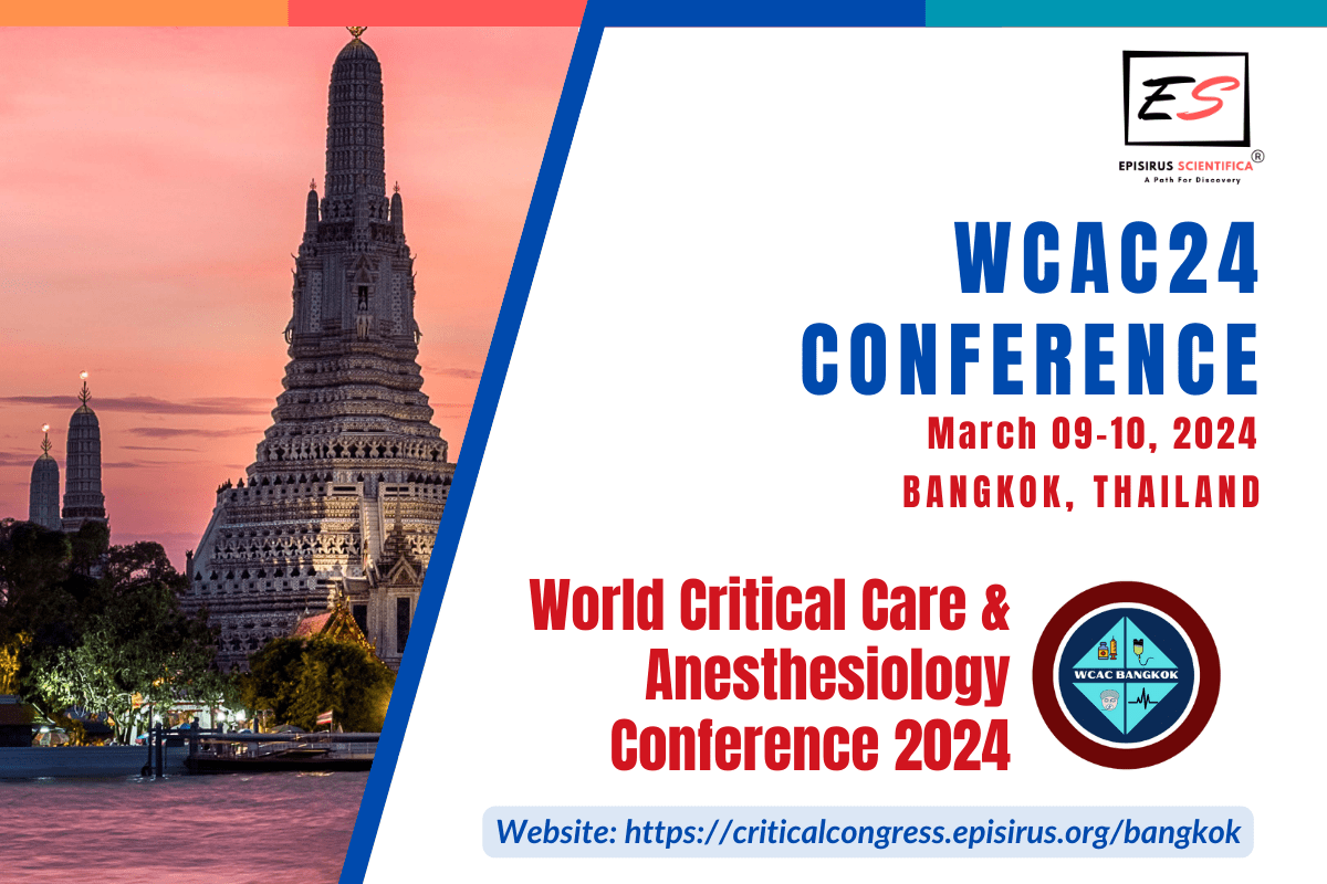 World Critical Care & Anesthesiology Conference 2024 at TBA Grand