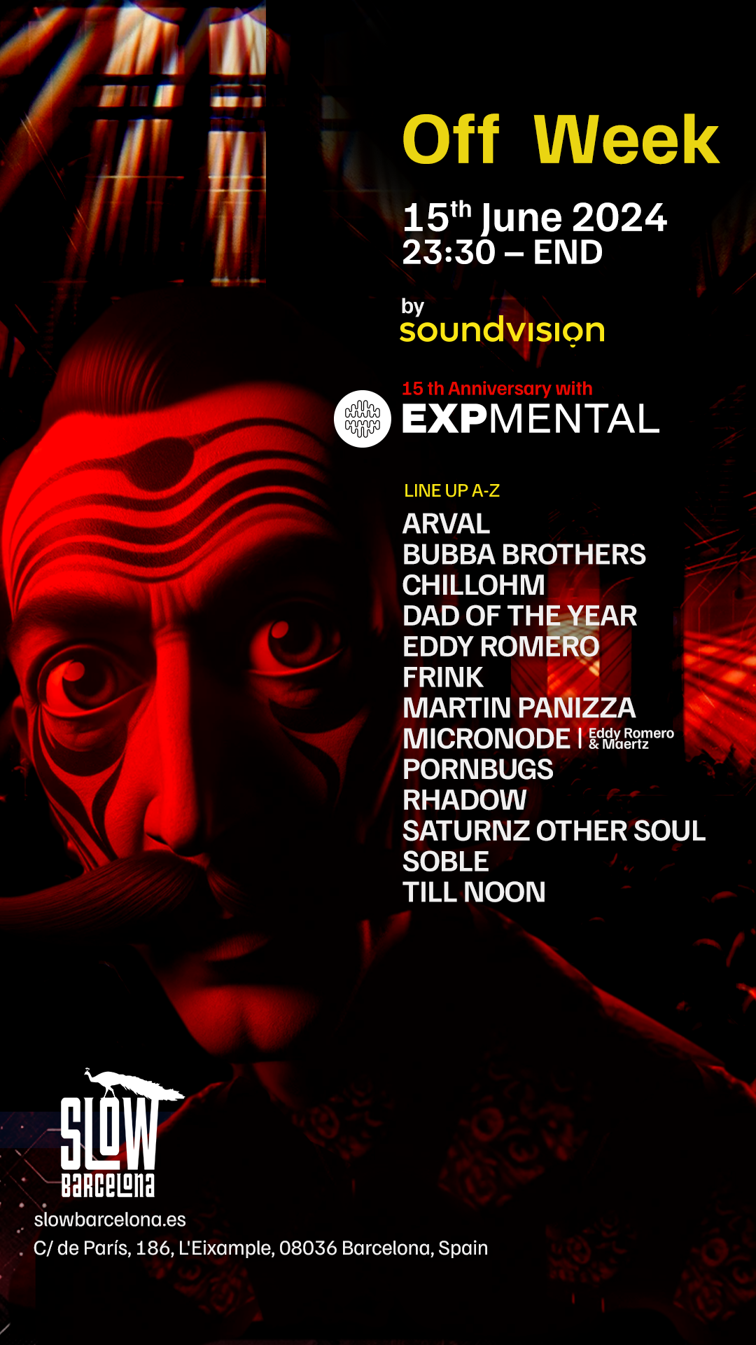Expemtal by Soundvision OFF WEEK Showcase - Página trasera