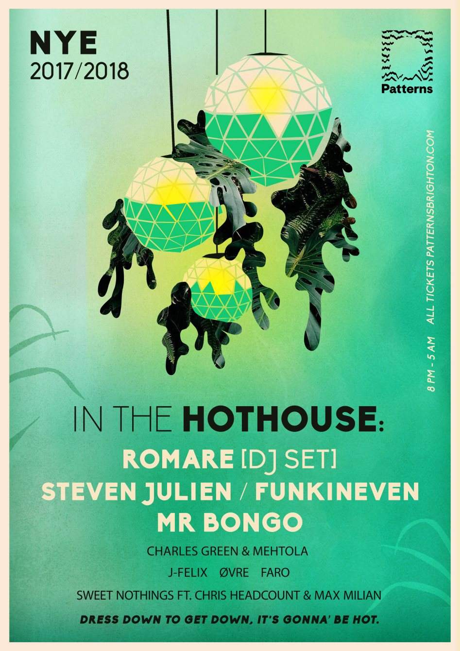 NYE In The Hothouse: Romare (DJ Set), Steven Julien/FunkinEven, Mr Bongo - Página frontal