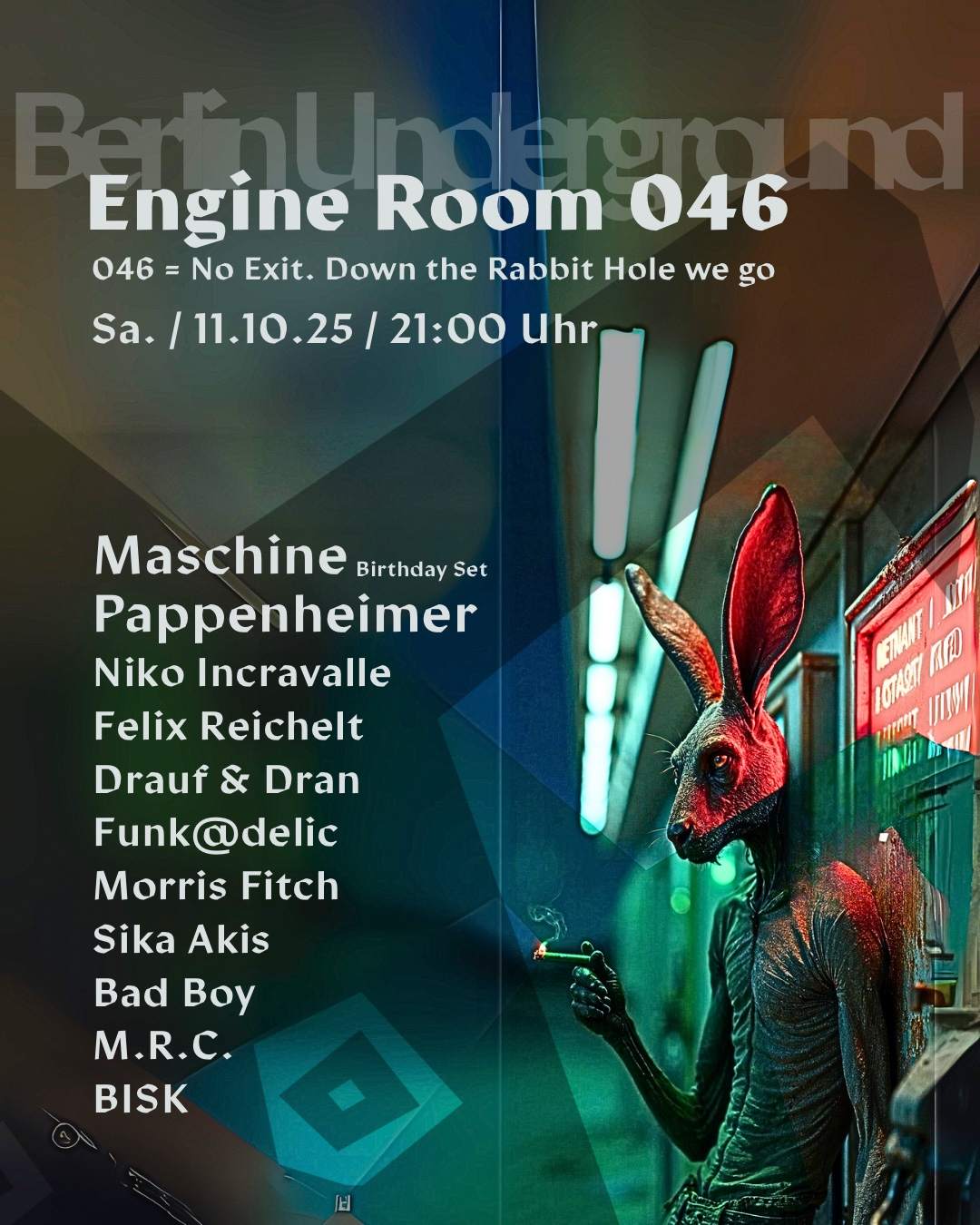 Engine Room 046 Pappenheimer at Der Weiße Hase, Berlin