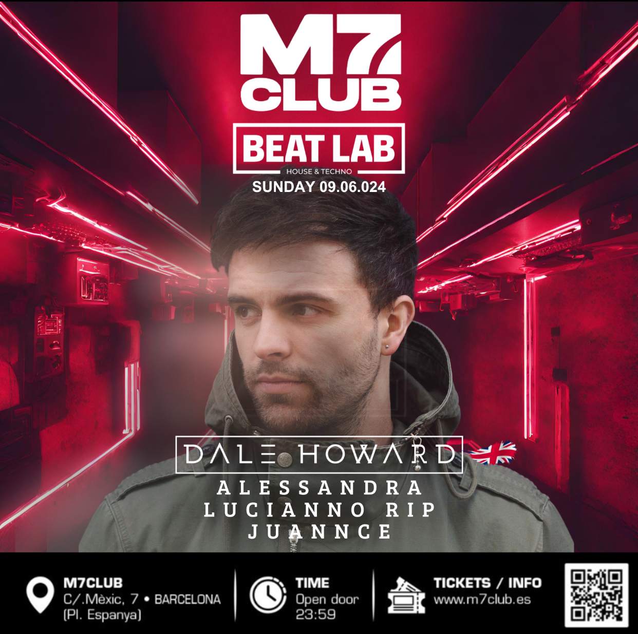 BEAT LAB [Dale Howard, Alessandra, Luciano Rip & Juannce] - フライヤー表