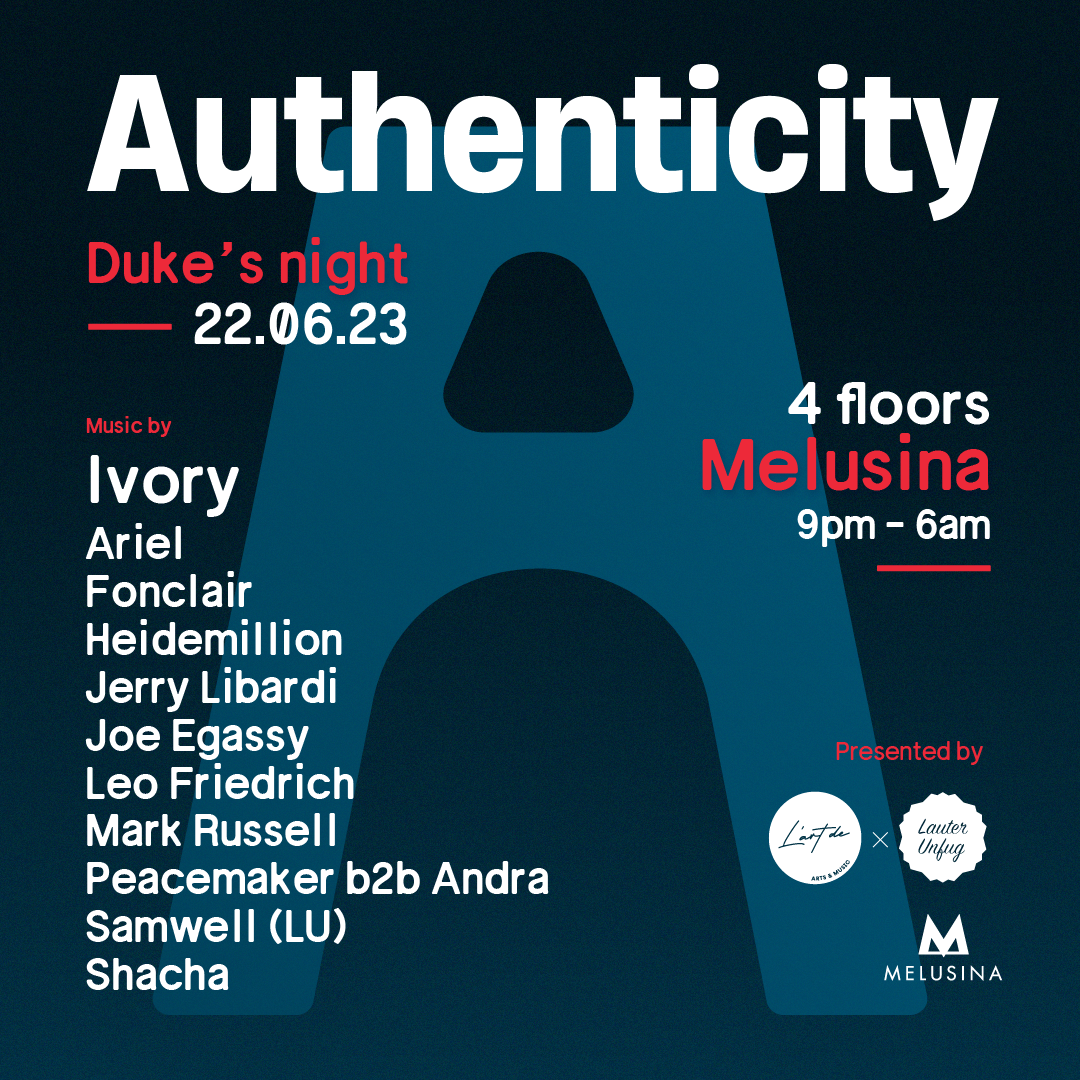 Authenticity [Duke's night by L'art de & Lauter Unfug] - Página frontal