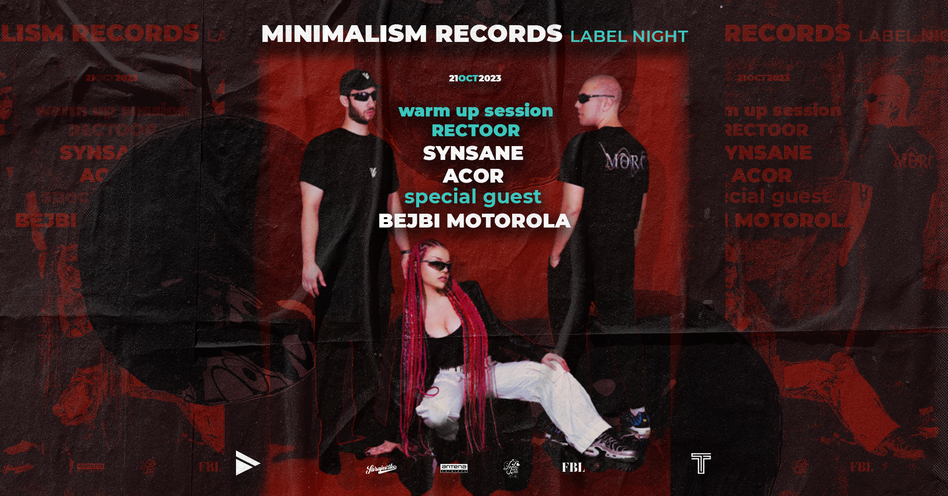 minimalism Records Label Night - フライヤー表
