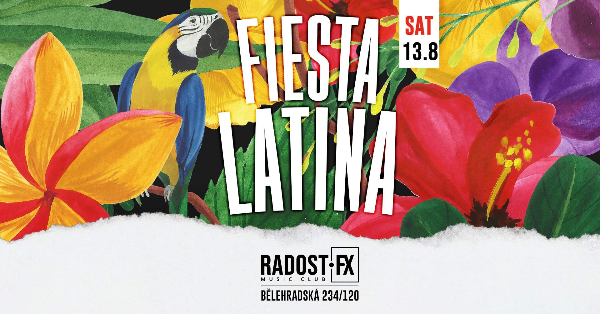 Fiesta Latina - Reggaeton Night a Radost FX, Prague