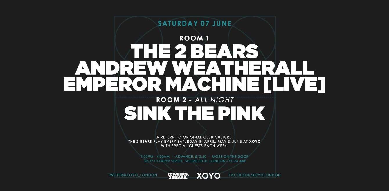 The 2 Bears + Andrew Weatherall + Emperor Machine (Live) - Página frontal