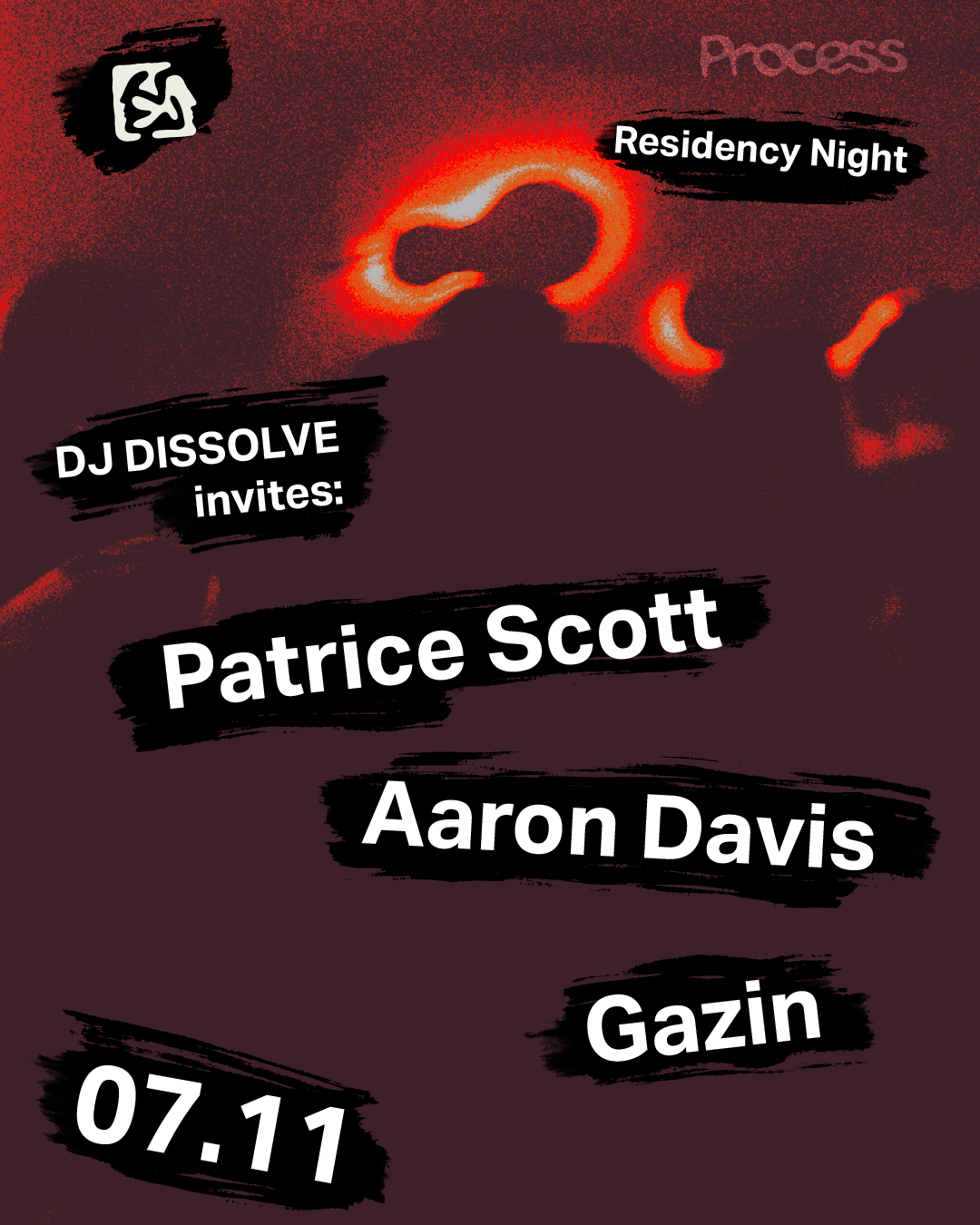 Process Residency Night - DJ DISSOLVE invites: Patrice Scott, Aaron ...