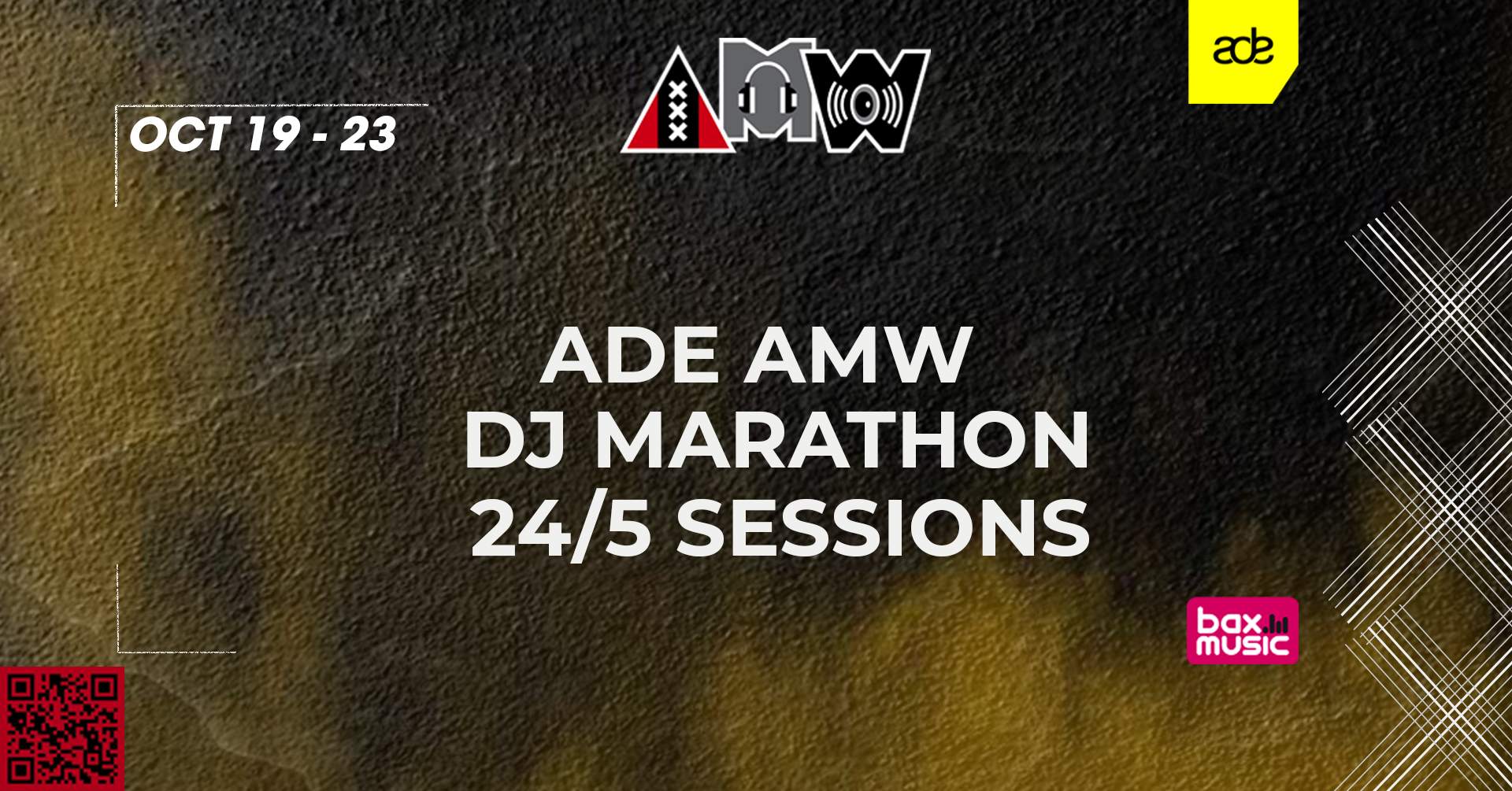 ADE AMW DJ Marathon 2022 - フライヤー表