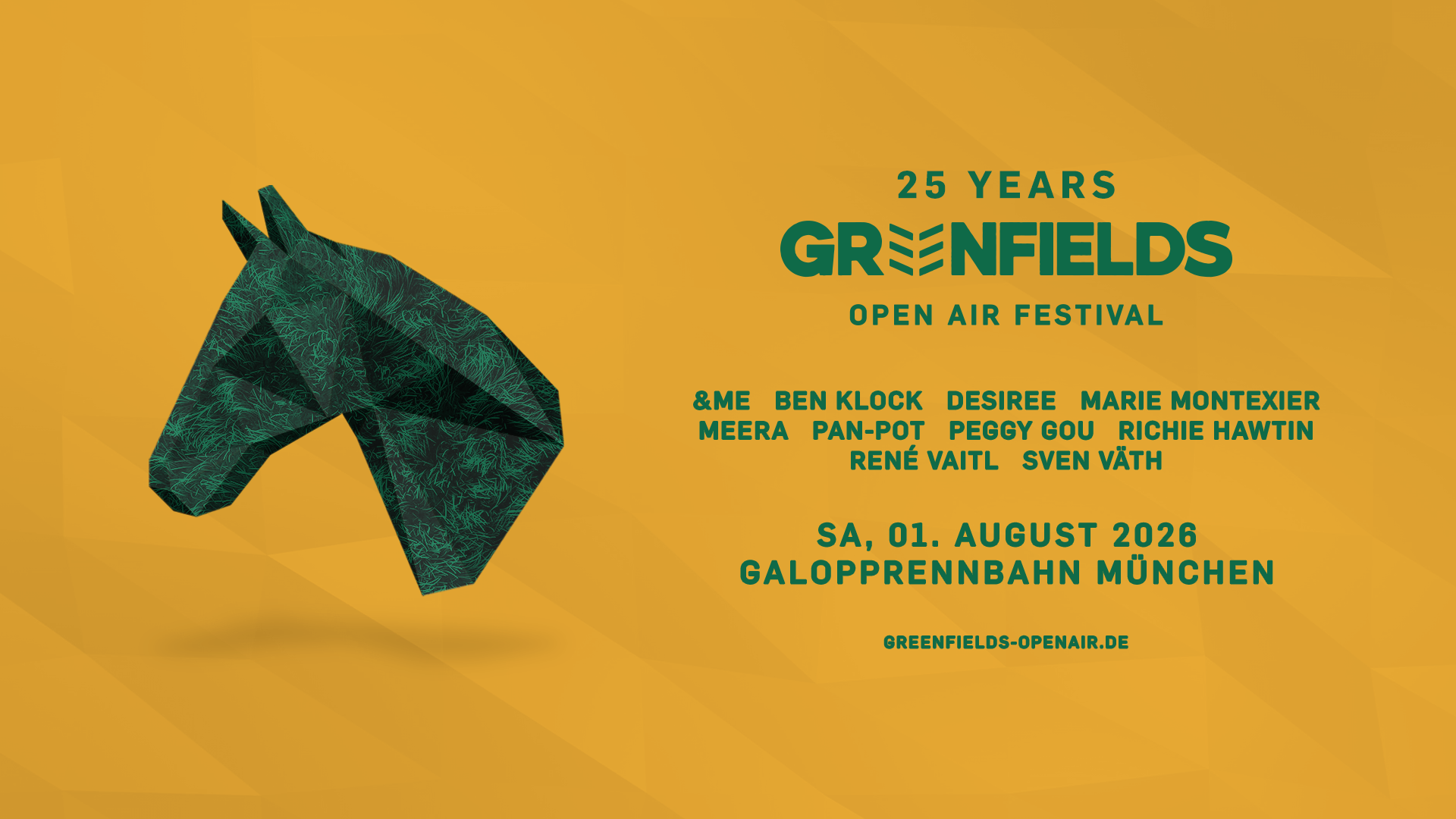 Greenfields Open Air Festival 2026 bei Galopprennbahn, München