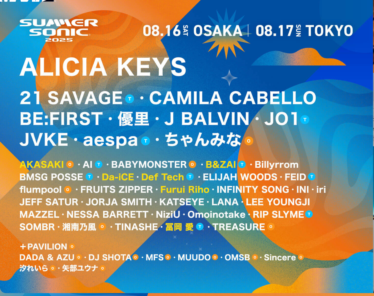 Summer Sonic 2025 at TBA, Tokyo