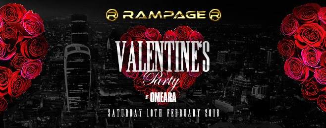 Rampage Valentines Party - Flyer front