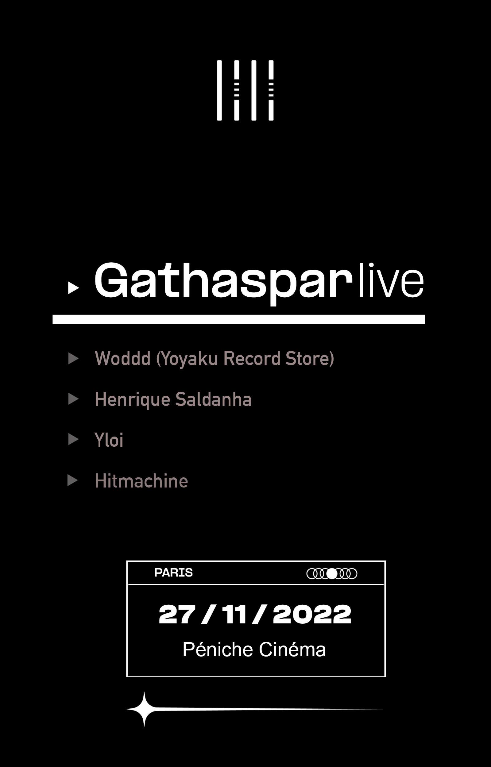 Gathaspar Live - Página frontal