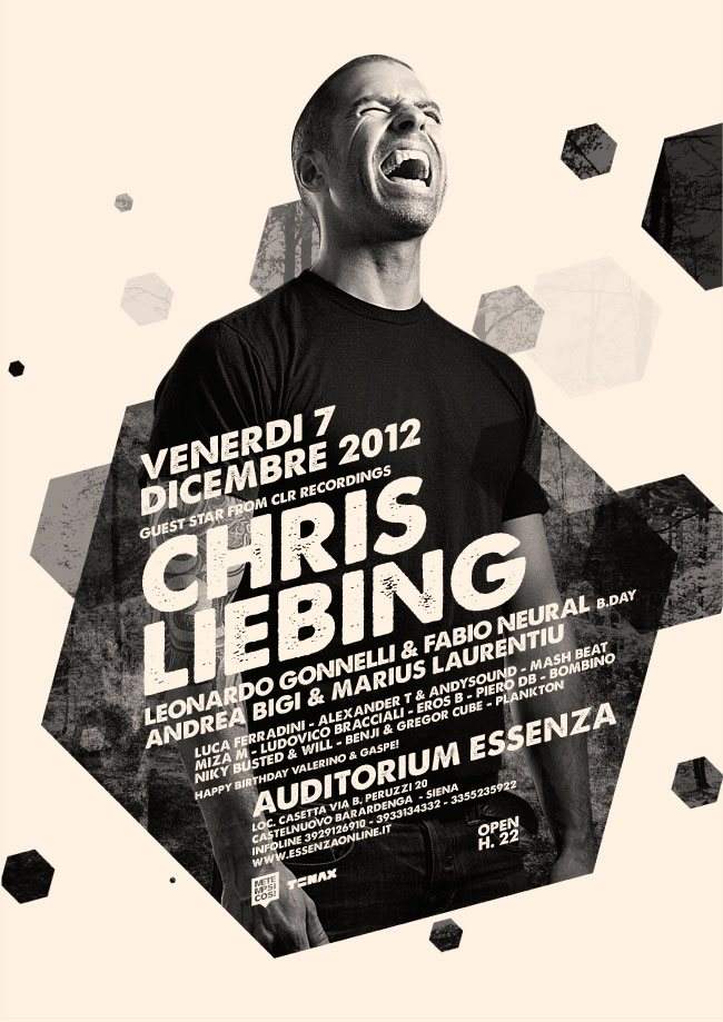 Chris Liebing - フライヤー表