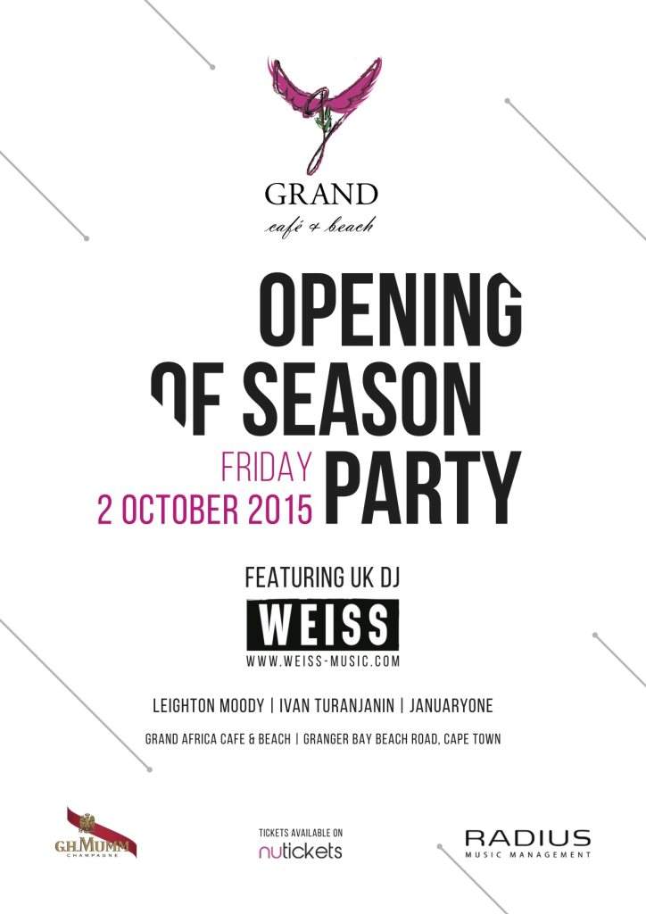 Grand Opening OF Season Party - フライヤー表