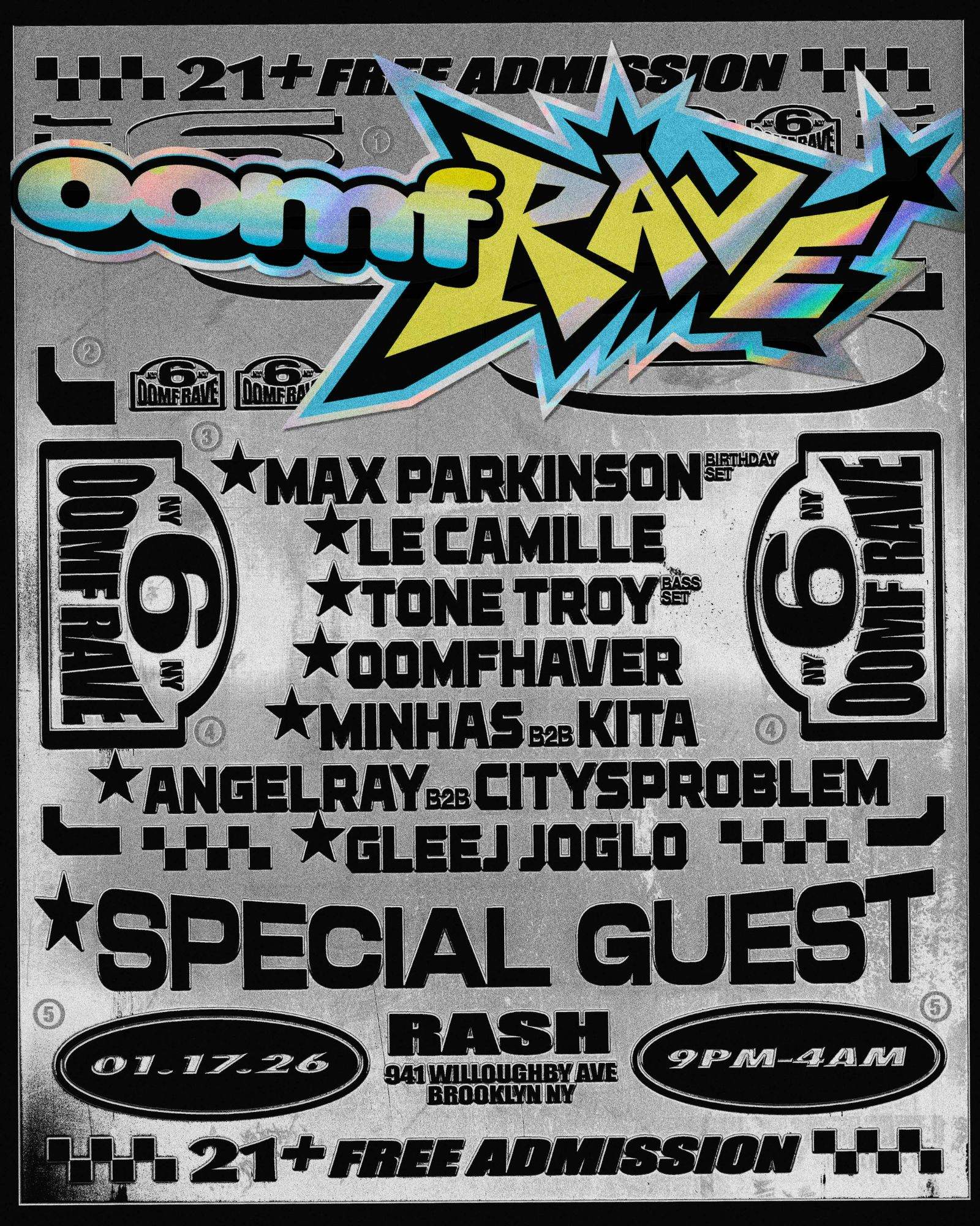OOMF RAVE 6 at Rash, New York City