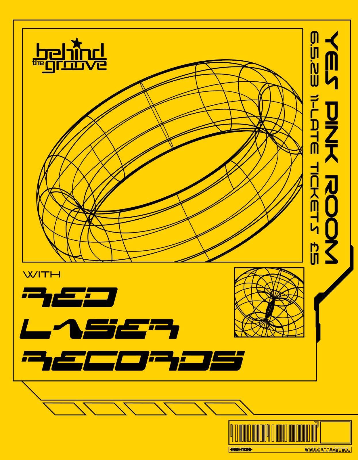 Behind the Groove with Red Laser Records - フライヤー表