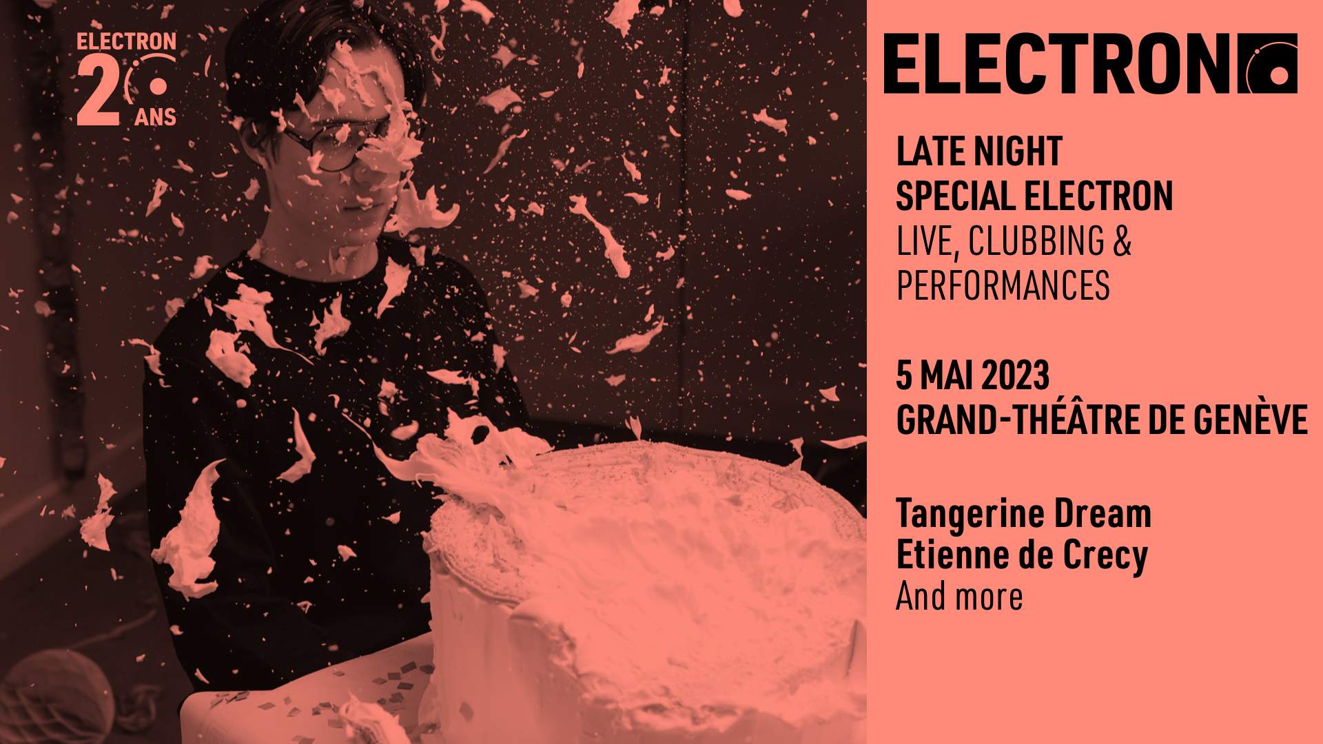 Late Night Special with Tangerine Dream // Etienne de Crécy / Electron - フライヤー表