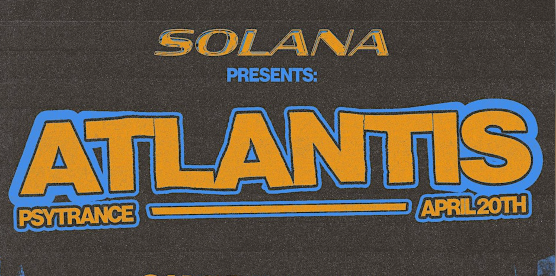 Solana Collective. presents: ATLANTIS - フライヤー表