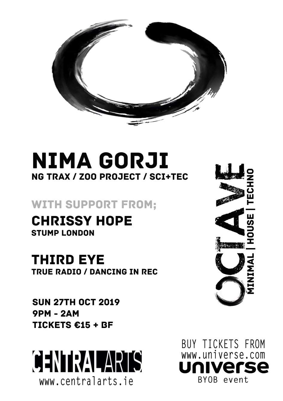 Octave with Nima Gorji - フライヤー表