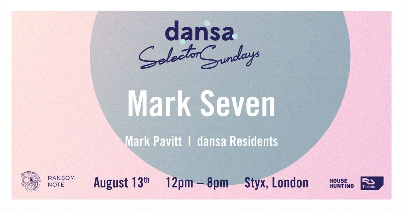 dansa Selector Sundays with Mark Seven - Página frontal