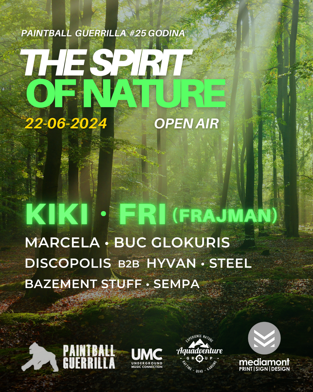 The Spirit of Nature OpenAir - Página frontal