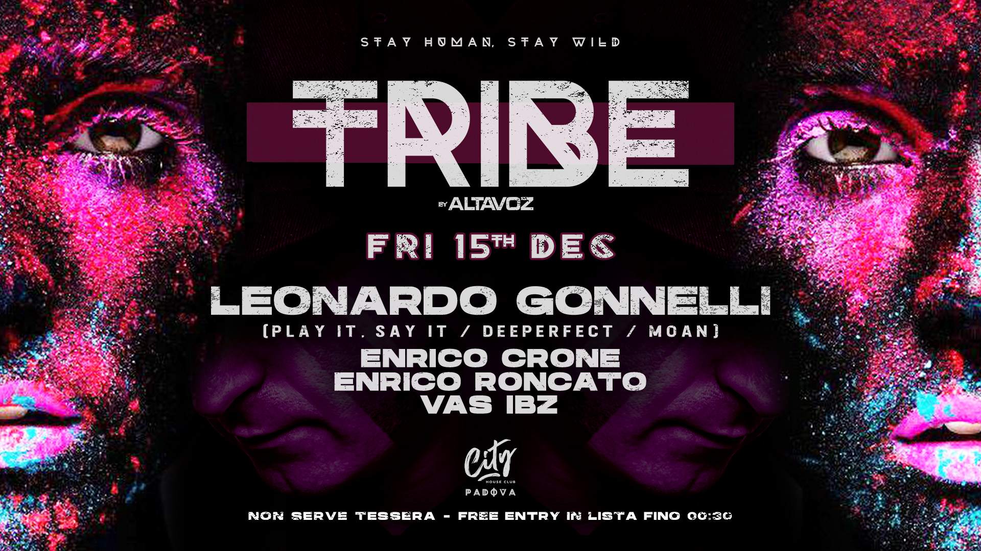 TRIBE by AltaVoz with Leonardo Gonnelli (Free Entry in List within 00:30) - フライヤー表