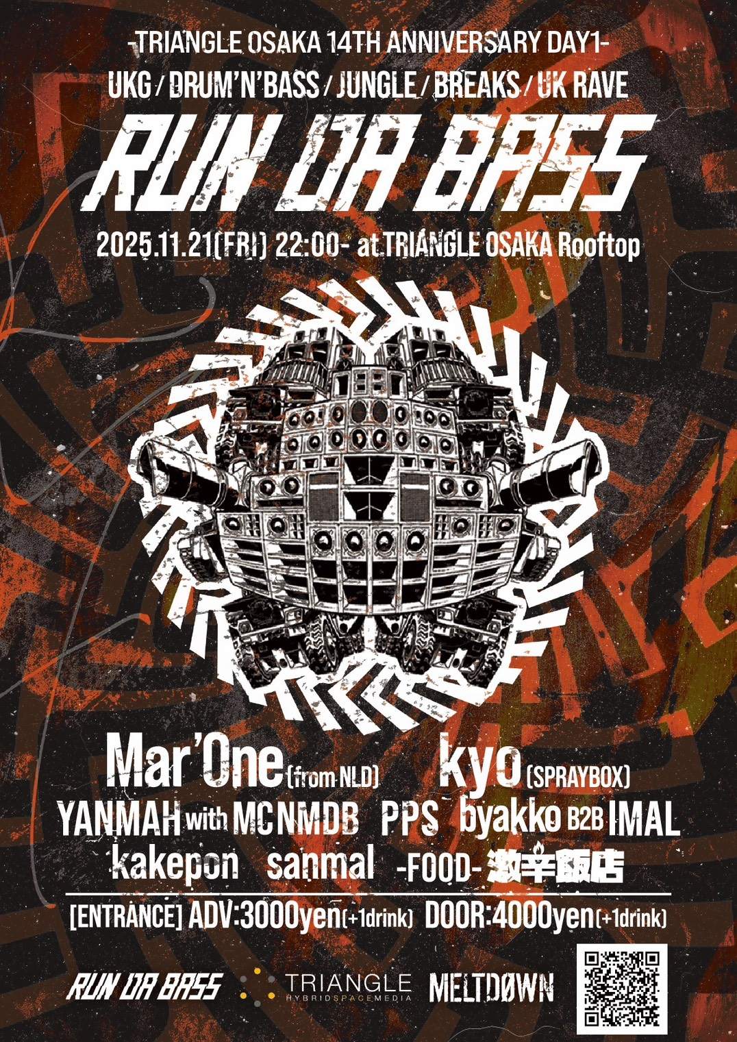 MELTDØWN x RUN DA BASS presents. TRIANGLE 14th