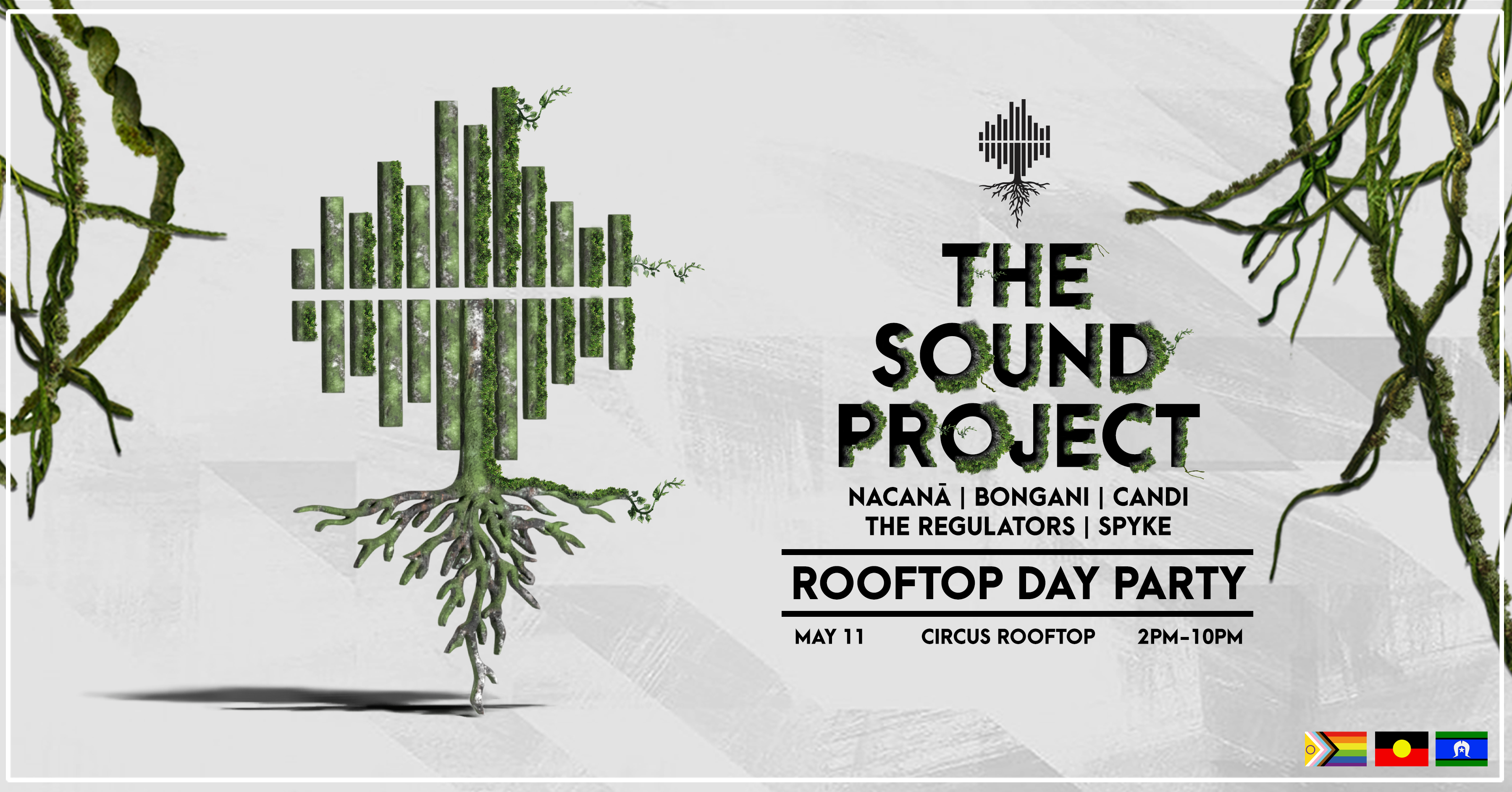 The Sound Project - Rooftop Day Party - フライヤー表