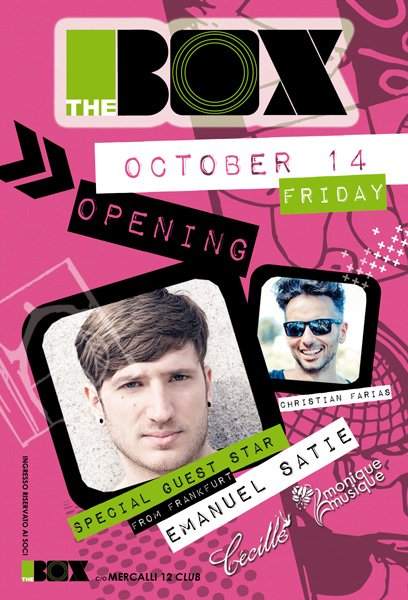 The Box: The New Florence Friday's Opening Party - Página frontal