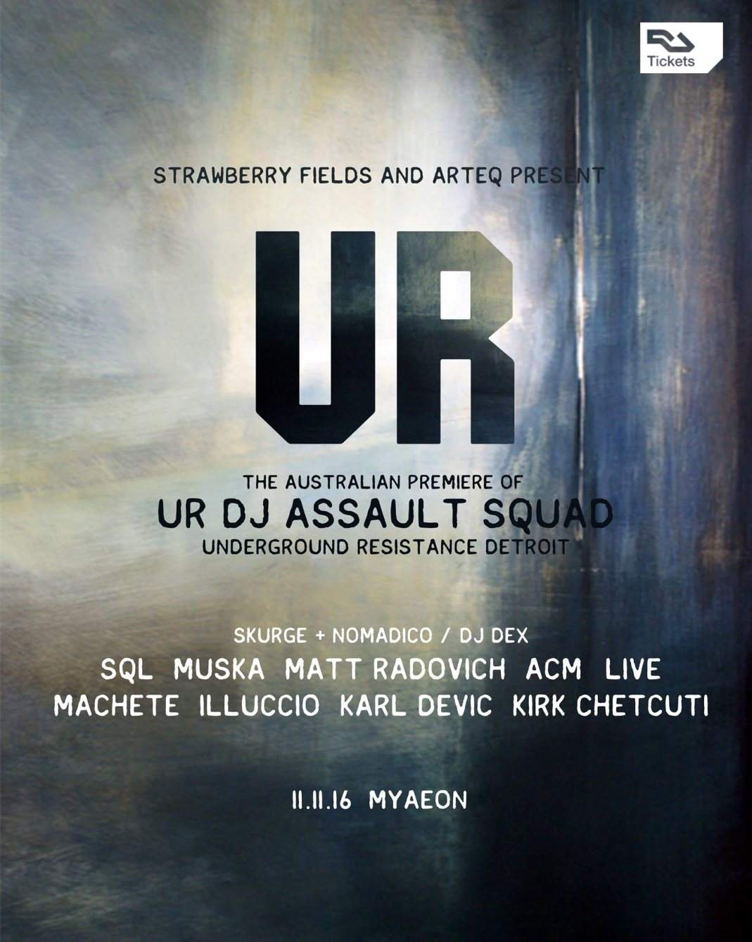 Strawberry Fields & Arteq present Underground Resistance: UR DJ Assault Squad - Página frontal